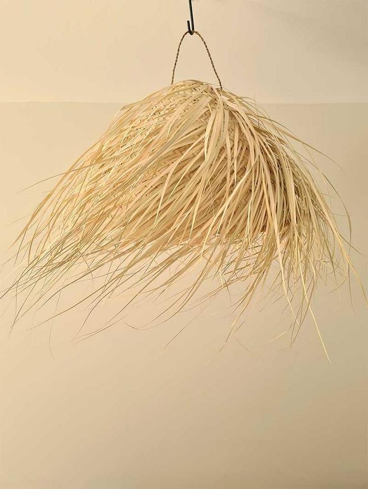 Zeegras Ibiza Lampenkap - Maat M, Huis en Inrichting, Lampen | Hanglampen, Gebruikt, Minder dan 50 cm, Overige materialen, Ophalen of Verzenden