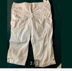 Te koop, Witte zomerbroeknu €4,00, Ophalen, Wit, Maat 42/44 (L), Zo goed als nieuw