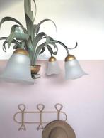 Kemner vintage jaren 80 90 hang lamp flora, Ophalen of Verzenden, Zo goed als nieuw, Glas