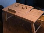 Bamboe laptoptafel verstelbaar, Computers en Software, Laptoptafels, Ophalen, Zo goed als nieuw