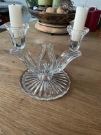 Prachtige kristal tulp kandelaar, Ophalen of Verzenden