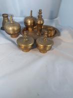 Schaal-set. Koper. Indonesië betel noten set., Ophalen of Verzenden