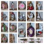 Oude antiek vintage kerstballen opaline boot zeeman hart web, Diversen, N, Ophalen of Verzenden, N, N