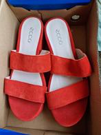 Nieuwe Ecco sandalen  leer oranje rood maat 38, Kleding | Dames, Schoenen, Ophalen of Verzenden, Zo goed als nieuw