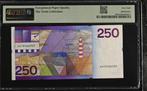 UNC biljet 250 gulden Vuurtoren, 1985 | PMG 68 EPQ, Ophalen of Verzenden, 250 gulden
