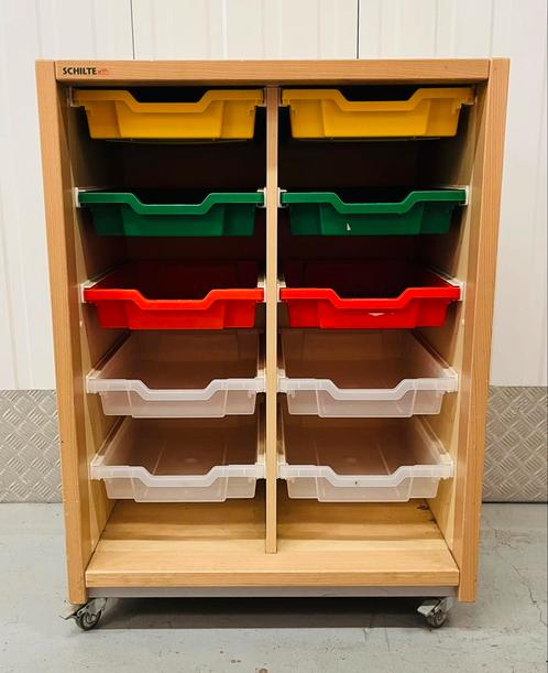 Vintage schoolkast Schilte knutselkast speelgoedkast, Kinderen en Baby's, Kinderkamer | Commodes en Kasten, Gebruikt, Kast, 90 tot 105 cm
