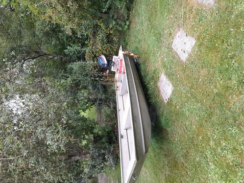 Aluminium platbodem met 5pk Yamaha, Watersport en Boten, Platbodems, Ophalen