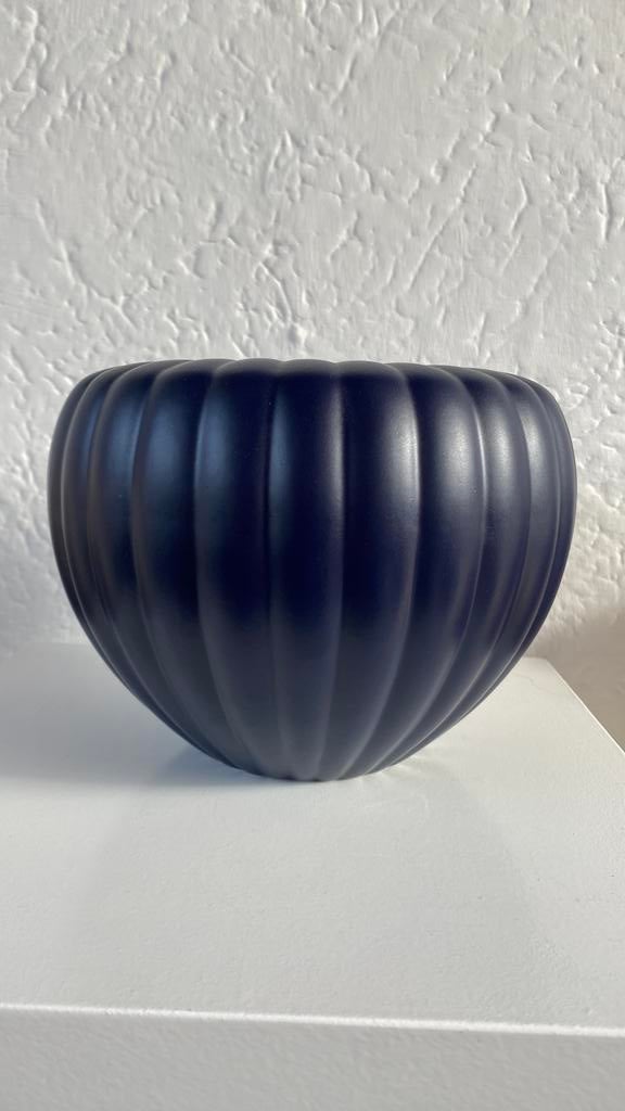 Design vaas Flora Keramiek Hardenberg, Blauw, Aardewerk of Porselein, Ophalen of Verzenden, Zo goed als nieuw