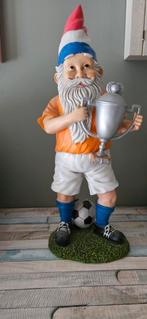 tuinkabouter voetbal wk nederland oranje tuin kabouter, Ophalen of Verzenden, Gebruikt