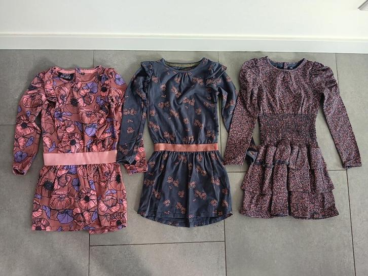 Drie Z8 jurken (104/110), Kinderen en Baby's, Kinderkleding | Kinder-kledingpakketten, Zo goed als nieuw, Ophalen of Verzenden