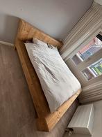 Steigerhout bed 160x200, Huis en Inrichting, Ophalen, Steigerhout, Tweepersoons, Zo goed als nieuw