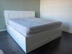 Ikea Brimnes 180x200 - bed met opbergruimte, Huis en Inrichting, Slaapkamer | Bedden, Ophalen, Wit, Tweepersoons, Zo goed als nieuw