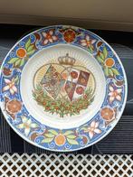 Wandbord huwelijk Juliana & Bernhard 1937 antiek Vintage, Verzamelen, Koninklijk Huis en Royalty, Ophalen of Verzenden, Nederland