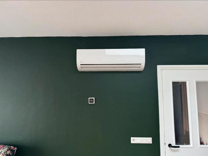Q lima split airco Sc5248, Witgoed en Apparatuur, Airco's, Zo goed als nieuw, Wandairco, 100 m³ of groter, 3 snelheden of meer
