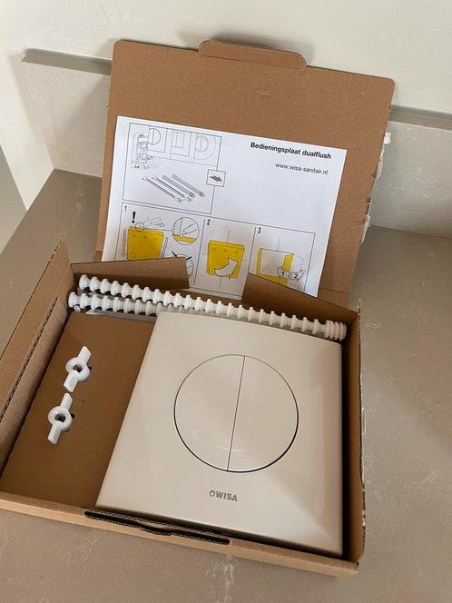 Wisa bedieningsplaat 16x16, Doe-het-zelf en Verbouw, Sanitair, Gebruikt, Toilet, Ophalen of Verzenden