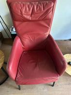 Lederen stoel, Huis en Inrichting, Fauteuils, Ophalen, Gebruikt, Minder dan 75 cm, 50 tot 75 cm
