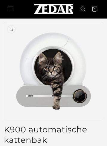 Zedar K900 automatisch kattenbak beschikbaar voor biedingen