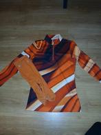 Oranje Paardrij shirt met sokken, Dieren en Toebehoren, Paardrijkleding, Overige soorten, Ophalen of Verzenden, Zo goed als nieuw