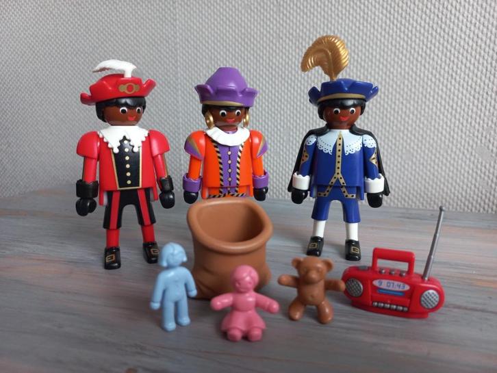 1) Playmobil - 3 Pieten en een zak met speelgoed (5040), Kinderen en Baby's, Speelgoed | Playmobil, Zo goed als nieuw, Complete set