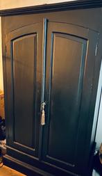 Hoge zwarte kast, Huis en Inrichting, Ophalen, 50 tot 100 cm, 150 tot 200 cm, Overige houtsoorten