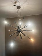 Zilveren Hanglamp 'Spike' - Modern Design, Huis en Inrichting, Lampen | Hanglampen, Ophalen, Zo goed als nieuw, Metaal, 50 tot 75 cm