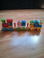 Woezel en Pip houten trein, Kinderen en Baby's, Speelgoed | Houten speelgoed, Ophalen, Zo goed als nieuw, Overige typen