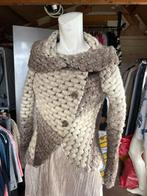 Italiaanse Jas - Maat M - Bruin/Crème, Maat 38/40 (M), Bruin, Ophalen of Verzenden, Zo goed als nieuw