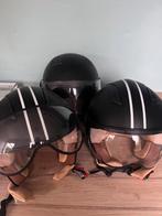 2 retro (scooter) helmen Vito Jet matzwart nieuwstaat, Ophalen of Verzenden, Zo goed als nieuw, Medium, Vito