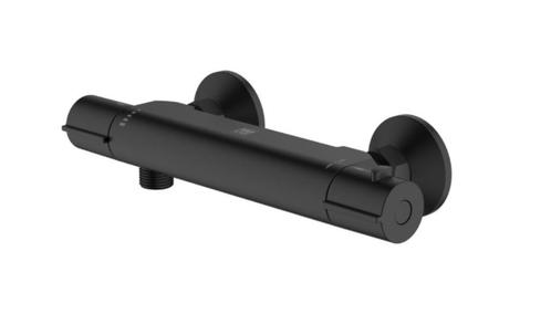 AquaVive Eco thermostatische douchekraan Irminio zwart 15cm, Doe-het-zelf en Verbouw, Sanitair, Nieuw, Kraan, Ophalen of Verzenden