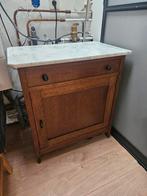 Vintage kastje met marmer blad., Antiek en Kunst, Antiek | Meubels | Kasten, Ophalen
