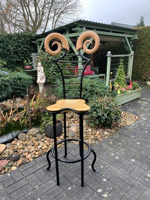 Barkrukken 4 stuks, Huis en Inrichting, Woonaccessoires | Kapstokken, Zo goed als nieuw, Wandkapstok, Minder dan 100 cm, Metaal
