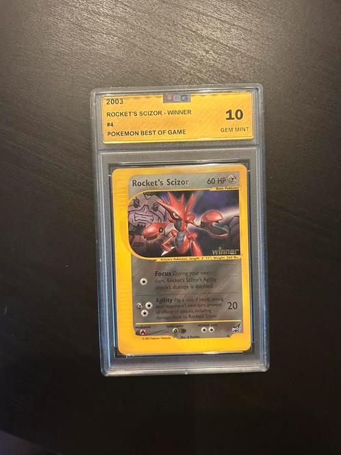 Pokemon - Rockets Scizor Winner 10, Hobby en Vrije tijd, Verzamelkaartspellen | Pokémon, Nieuw, Losse kaart, Foil, Ophalen of Verzenden