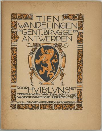 10 wandelingen in Gent, Brugge en Antwerpen 1929 beschikbaar voor biedingen