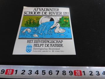 sticker Tiel Het zuiveringsschap Rivierenland  *  beschikbaar voor biedingen