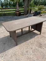 Wicker tuintafel., Ophalen of Verzenden, Gebruikt, Rechthoekig, Wicker