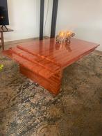 Italiaanse rosso travertin salon tafel, Huis en Inrichting, Ophalen, 100 tot 150 cm, 50 tot 100 cm, Zo goed als nieuw