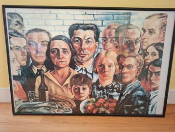 Poster Charley Toorop 'de maaltijd der vrienden' beschikbaar voor biedingen