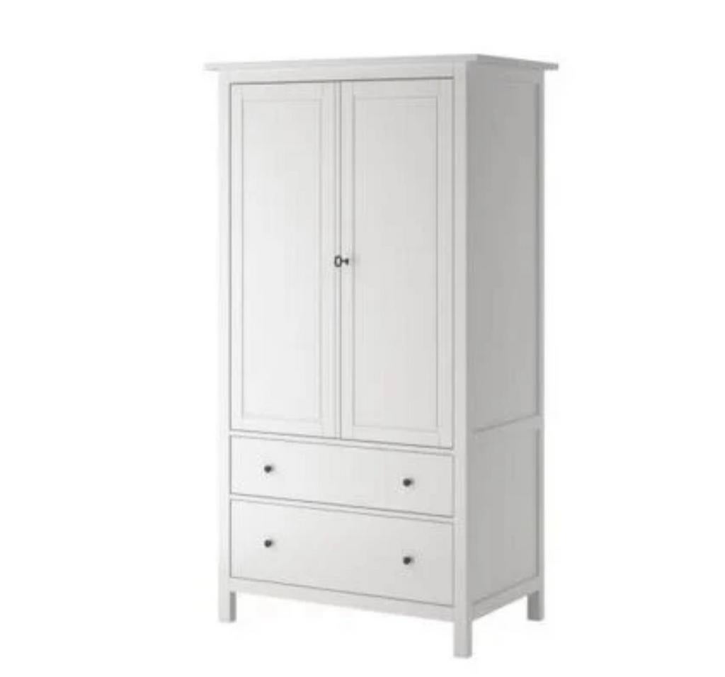 Ikea Hemnes Kast met slot, hanggedeelte en 2 lades, Huis en Inrichting, Kasten | Kledingkasten, Ophalen, Gebruikt, 100 tot 150 cm