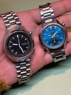 Seiko vintage chronograph x2, Sieraden, Tassen en Uiterlijk, Horloges | Heren, Gebruikt, Staal, Polshorloge, Ophalen of Verzenden