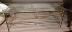 Glazen salontafel met gouden frame, Gebruikt, Vintage, Unknown@example.com, Glas