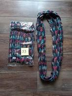 Warme colsjaal. Ronde sjaal. Grijs met patroon. Nieuw! 53, Kleding | Dames, Ophalen of Verzenden, Nieuw, Sjaal