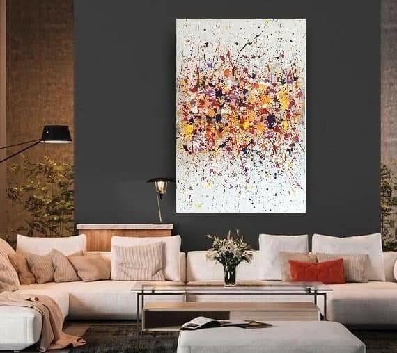 Life is wonderful     Zie ook andere items /adv ‼️, Antiek en Kunst, Kunst | Schilderijen | Modern, Ophalen