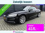 Audi A5 Cabriolet 40 TFSI Design S Line Autom.Cabrio NL auto, Auto's, Gebruikt, 4 stoelen, Zwart, Bedrijf