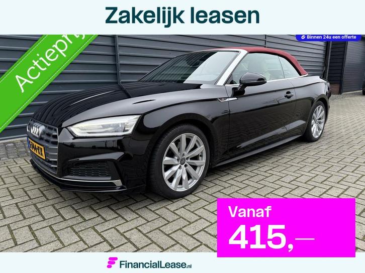 Audi A5 Cabriolet 40 TFSI Design S Line Autom.Cabrio NL auto, Auto's, Audi, Bedrijf, Lease, Financial lease, A5, ABS, Airbags