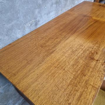 Strak vintage bureau teak fineer jaren 60 - afbeelding 10