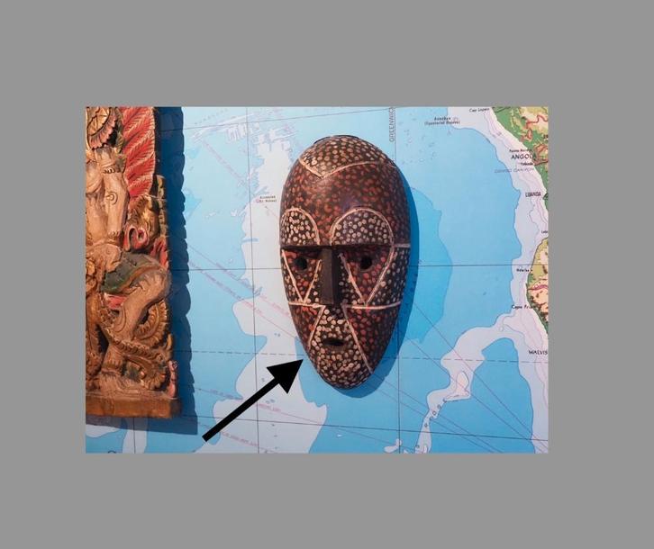 Ndaka masker Congo (251019-08), Antiek en Kunst, Kunst | Niet-Westerse kunst, Ophalen of Verzenden