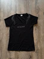 Zwart T-shirt met strass steentjes, maat XL, ZGAN, Zwart, Maat 46/48 (XL) of groter, Ophalen of Verzenden, Zo goed als nieuw
