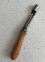 Antieke APPELBOOR handvat hout 18,5 cm, Ophalen of Verzenden