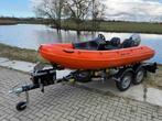 Oranje Hasle SummerFun bootje met Honda 10PK, Ophalen, Overige materialen, Nieuw, Minder dan 70 pk