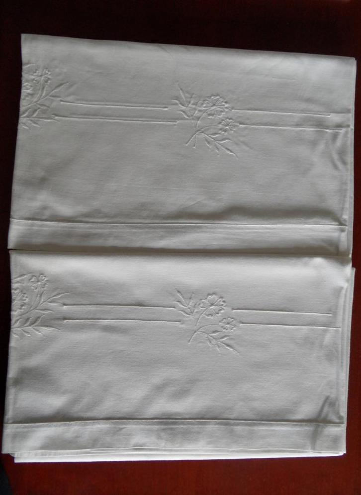 brocante lakens + sloop o.a. Treffer, Antiek en Kunst, Curiosa en Brocante, Ophalen of Verzenden